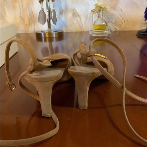 YSL shoes sling back strap gold trim 39.5 - Picture 3 of 6